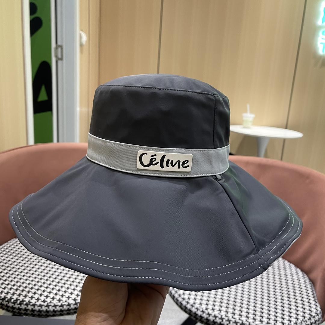  celine赛琳 2025新款春夏新款防晒渔夫帽！秋超显气质，质感无敌！