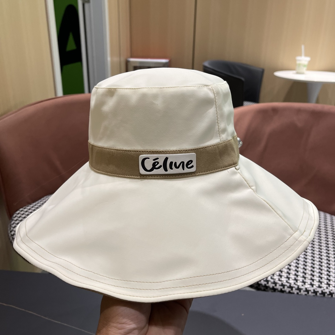  celine赛琳 2025新款春夏新款防晒渔夫帽！秋超显气质，质感无敌！