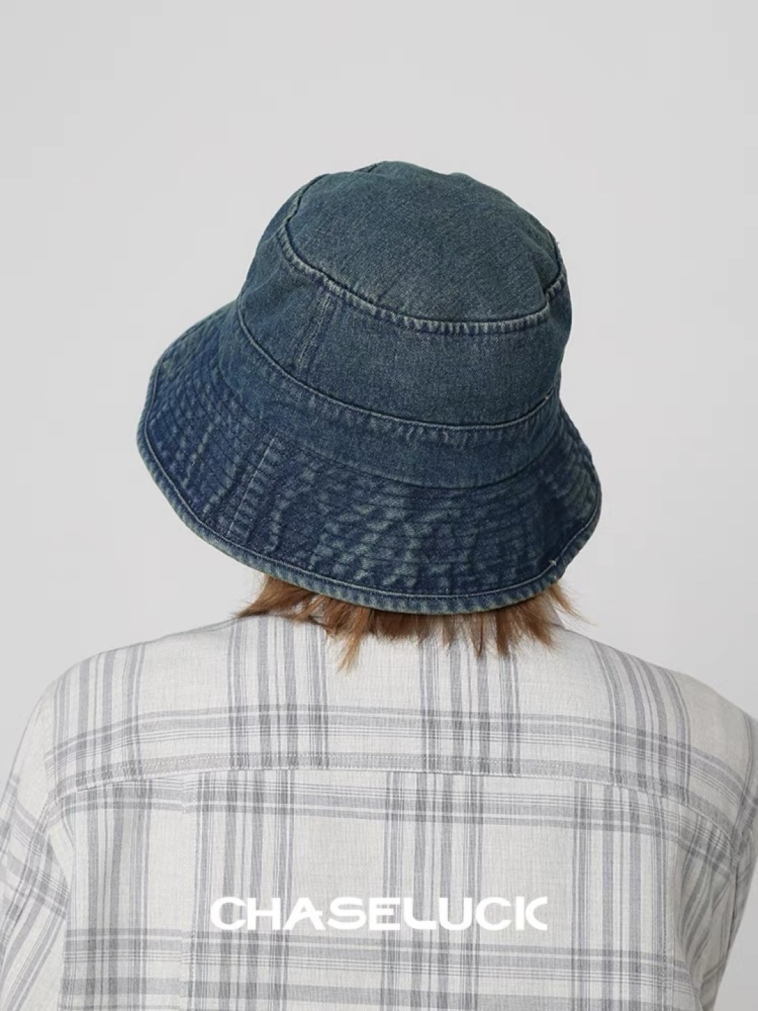  PRADA普拉达 做旧水洗牛仔渔夫帽设计街头小众盆帽潮