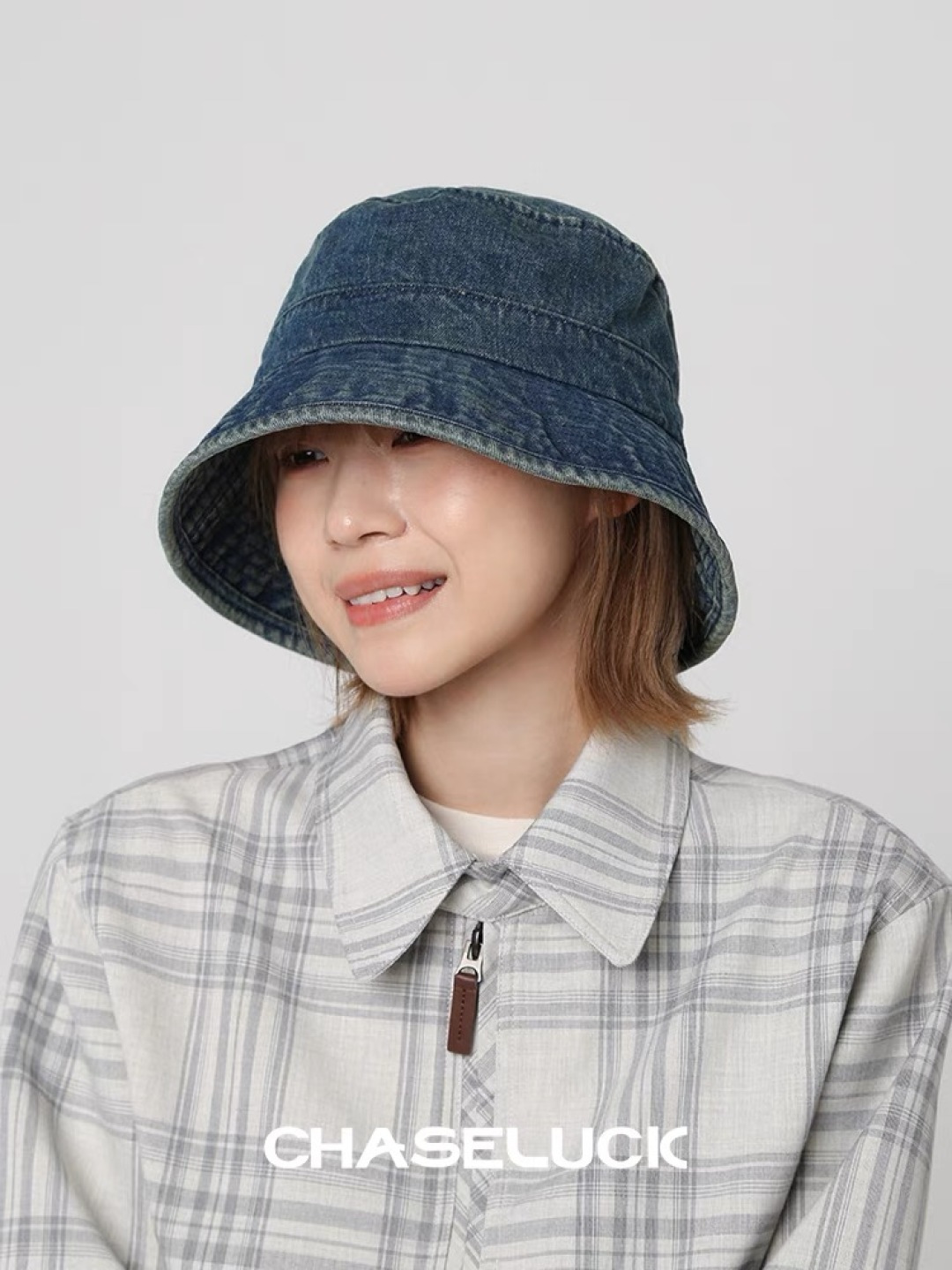  PRADA普拉达 做旧水洗牛仔渔夫帽设计街头小众盆帽潮