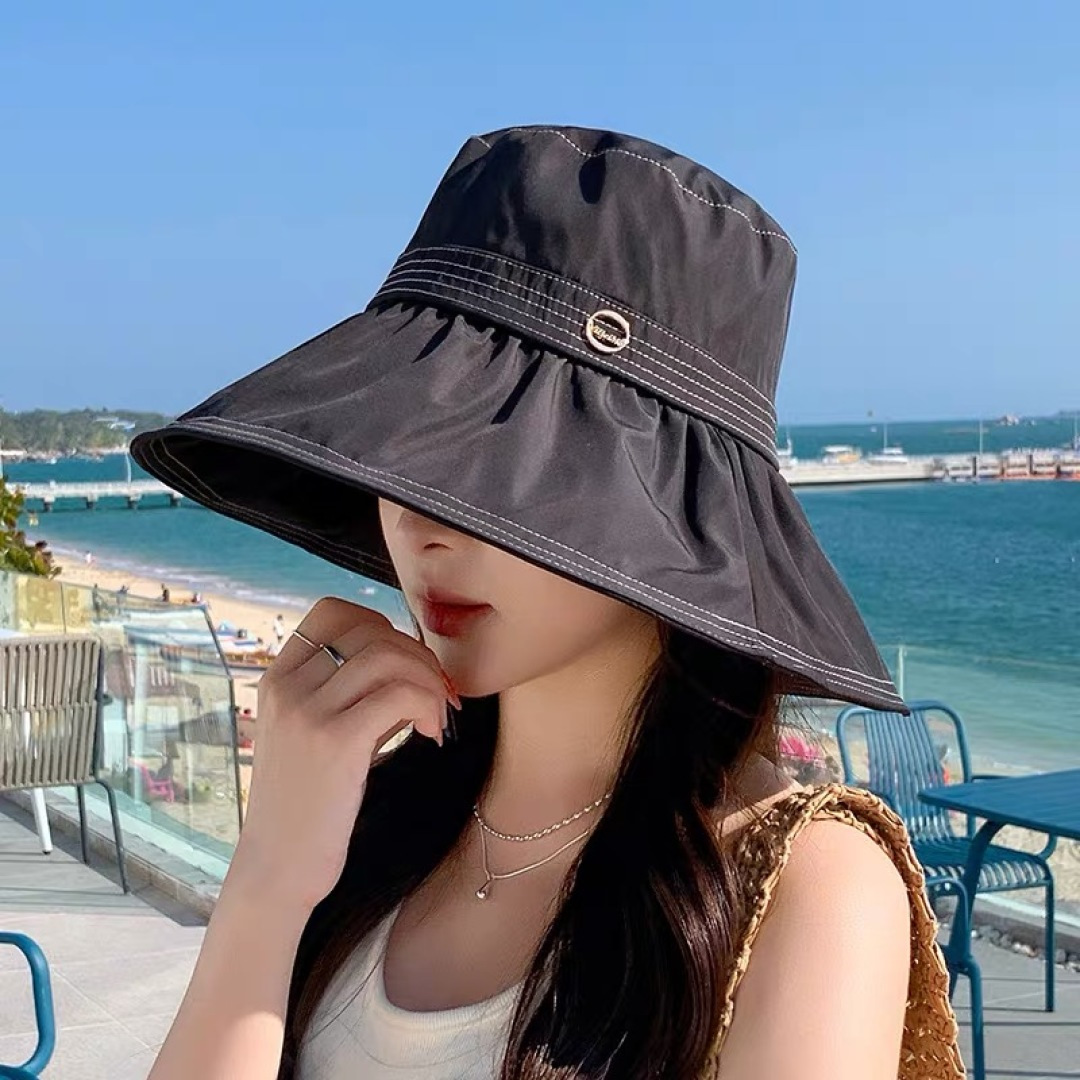 【DIOR迪奥】春夏季新款大帽檐渔夫帽，可折叠很好搭配，出街必备

