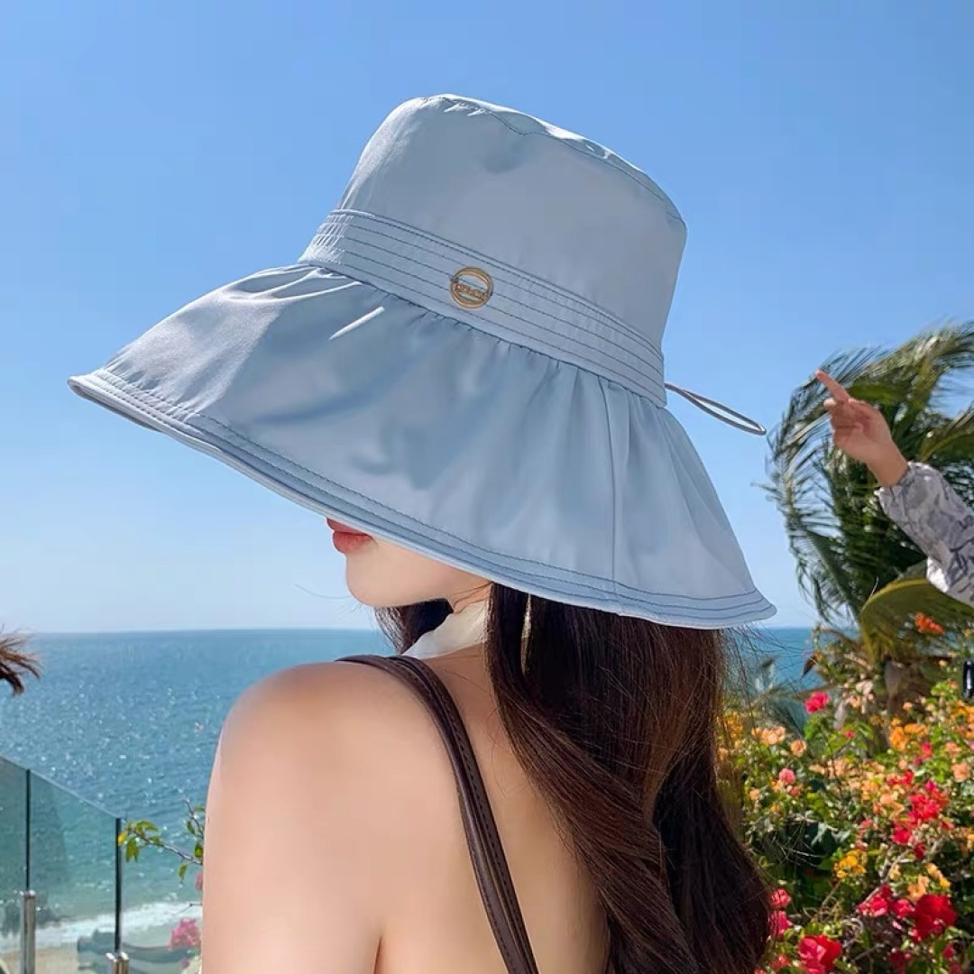 【DIOR迪奥】春夏季新款大帽檐渔夫帽，可折叠很好搭配，出街必备

