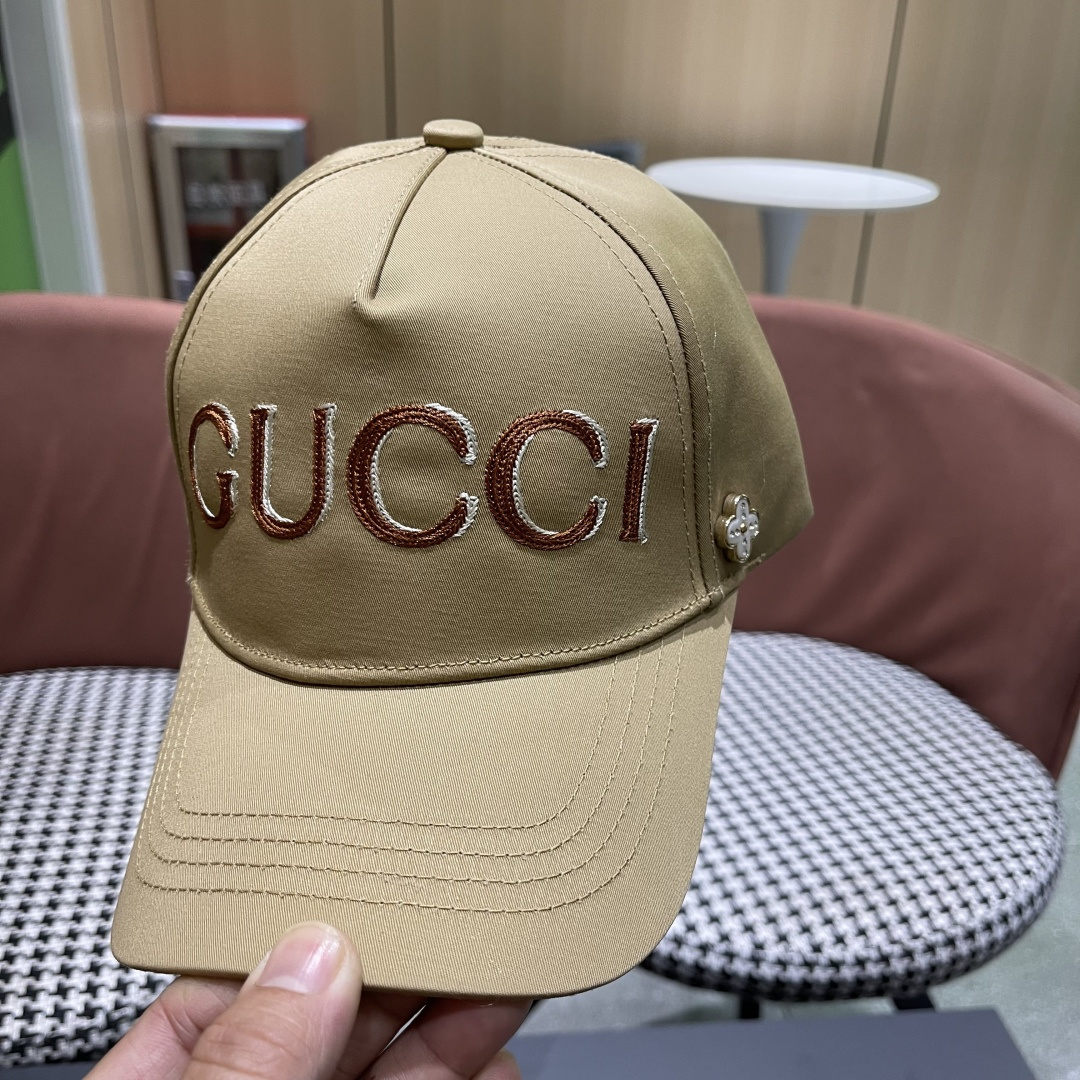  P古奇棒球帽♥️GUCCI🧢官网新品，棒球帽，原单品质火爆来袭 🔥🎩 工艺非常精美 高档大气上档次！低