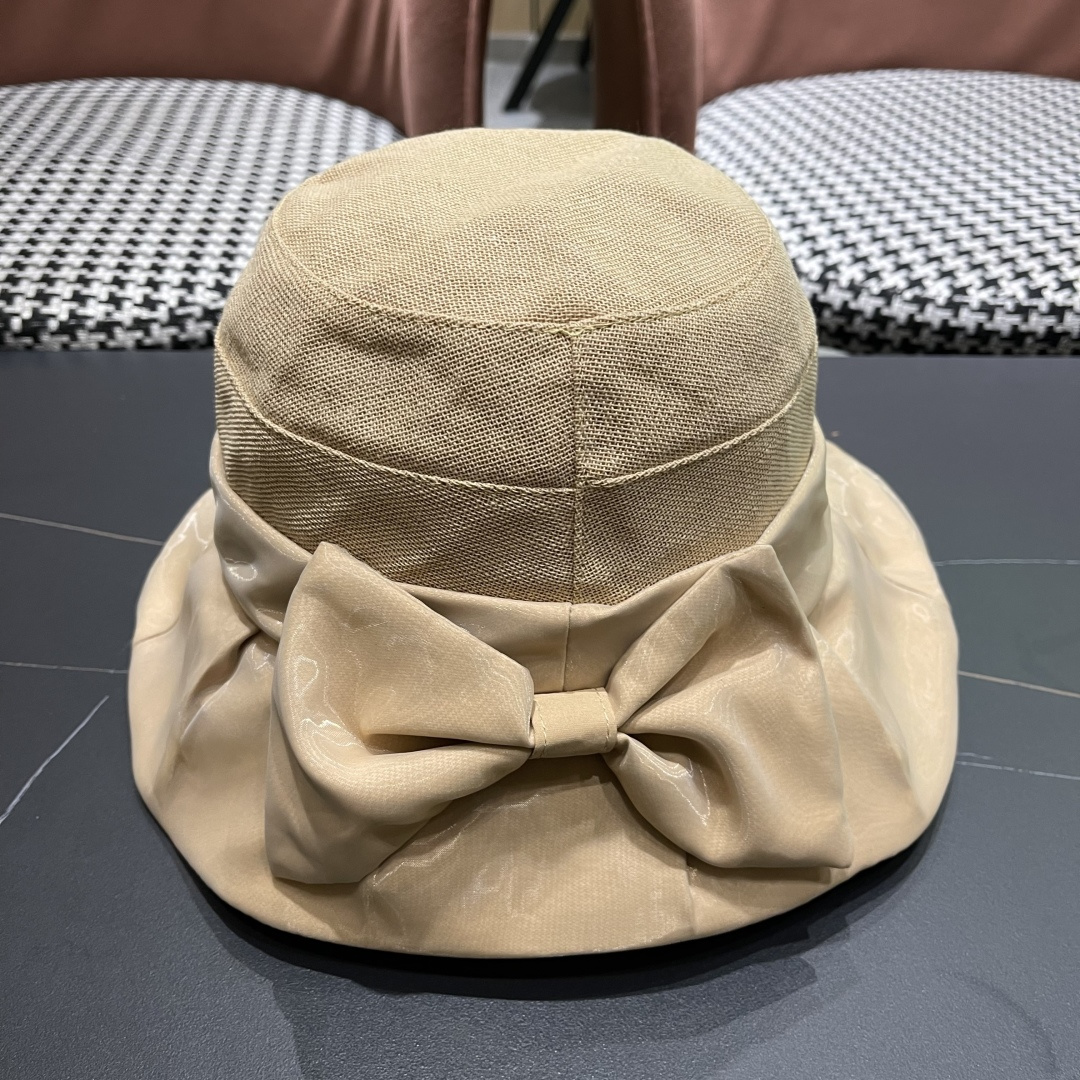  DIOR迪奥渔夫帽女春季海边度假甜美防晒遮阳帽，出街必备