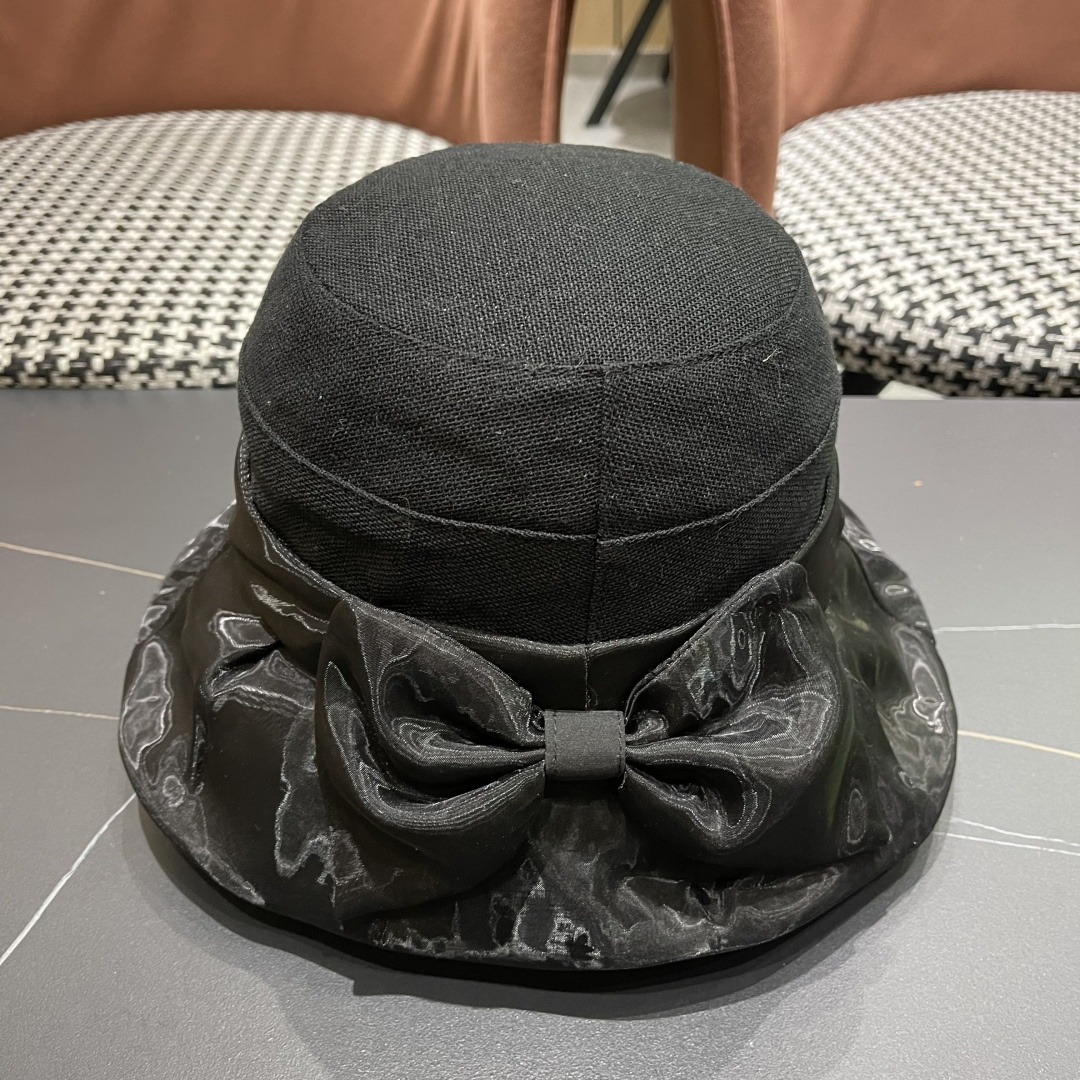  DIOR迪奥渔夫帽女春季海边度假甜美防晒遮阳帽，出街必备