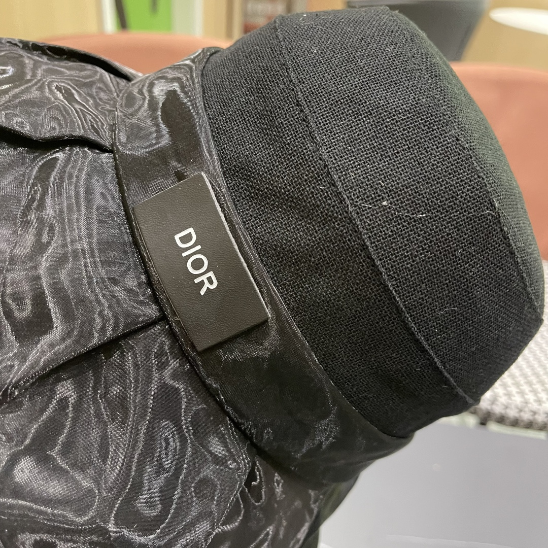  DIOR迪奥渔夫帽女春季海边度假甜美防晒遮阳帽，出街必备