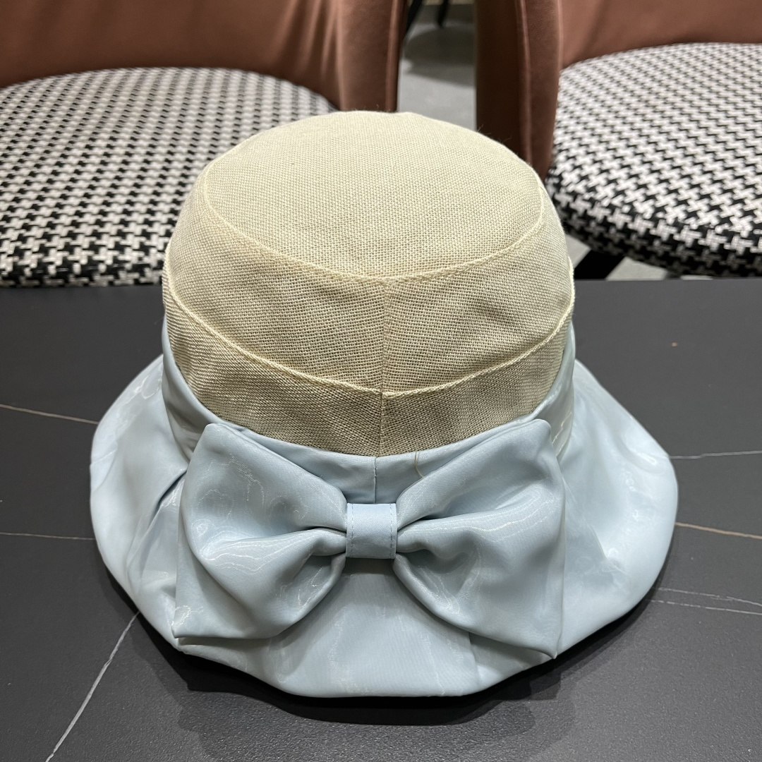  DIOR迪奥渔夫帽女春季海边度假甜美防晒遮阳帽，出街必备