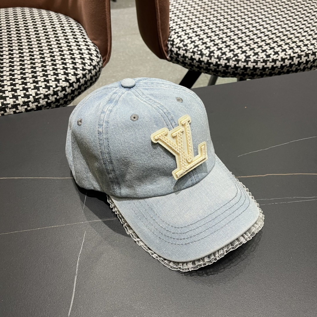  LV路易威登牛仔棒球帽🧢轻盈透气。完美版型，独家实物拍摄，男女适用