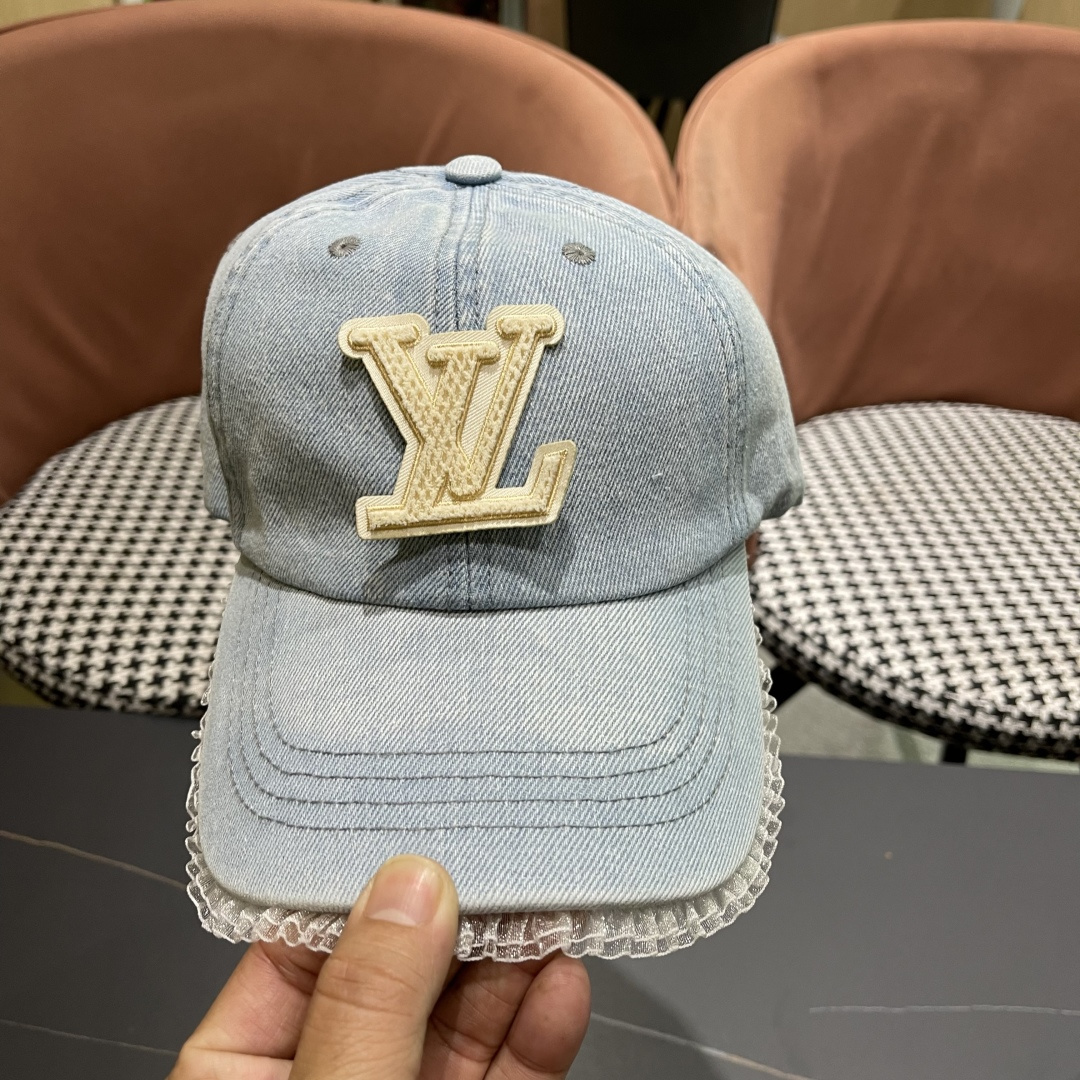  LV路易威登牛仔棒球帽🧢轻盈透气。完美版型，独家实物拍摄，男女适用