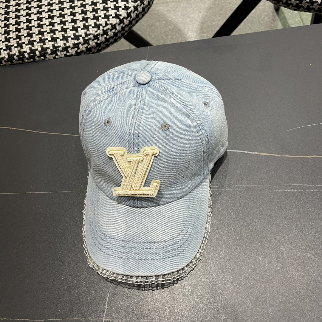 LV路易威登牛仔棒球帽🧢轻盈透气。完美版型，独家实物拍摄，男女适用