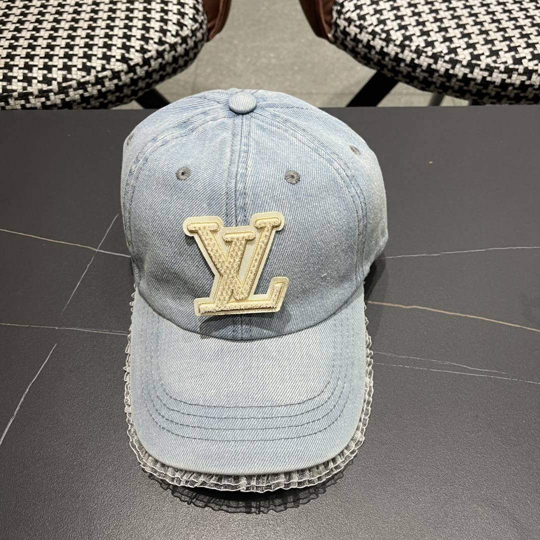  LV路易威登牛仔棒球帽🧢轻盈透气。完美版型，独家实物拍摄，男女适用