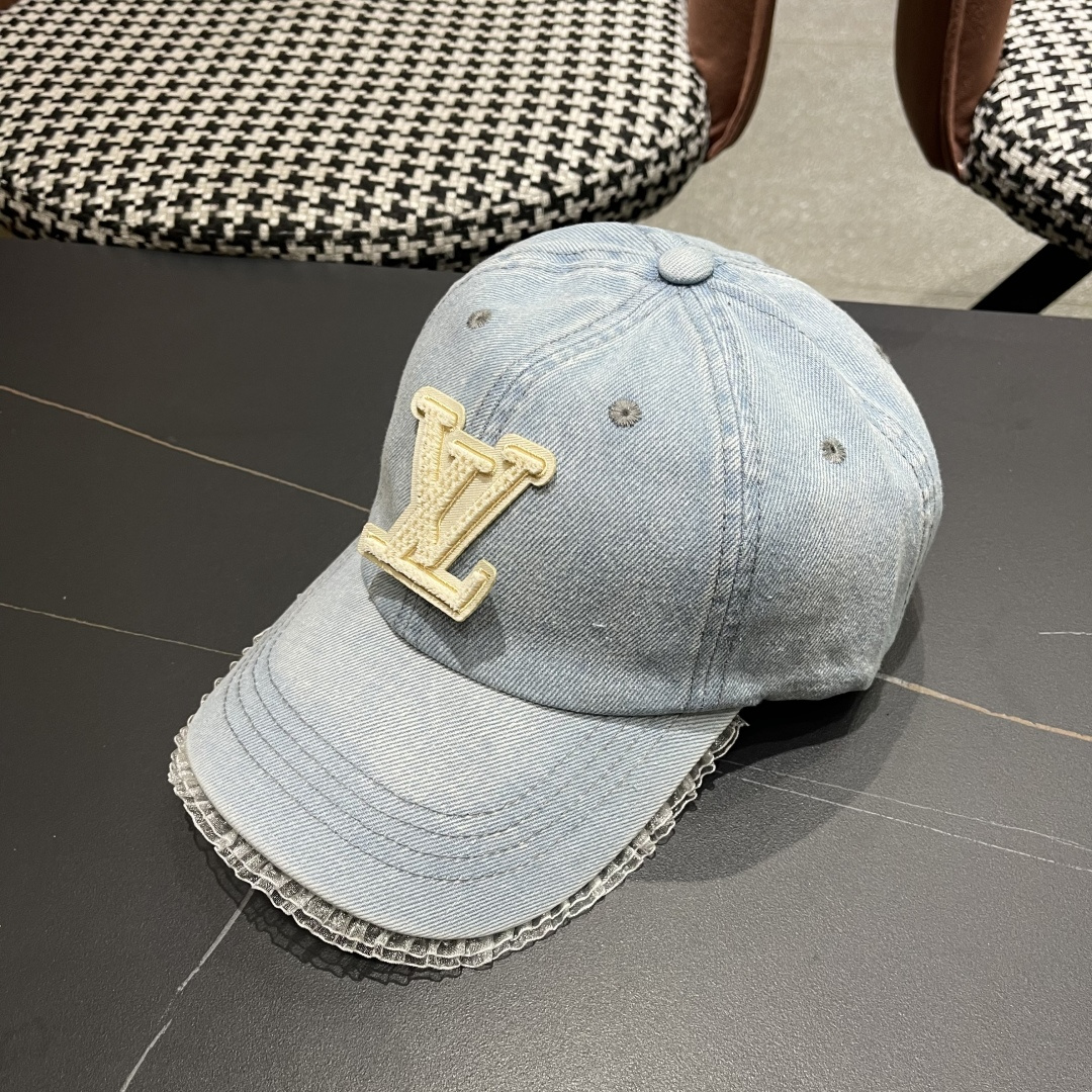  LV路易威登牛仔棒球帽🧢轻盈透气。完美版型，独家实物拍摄，男女适用