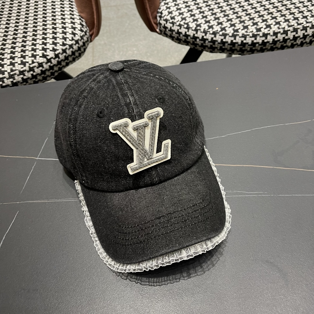  LV路易威登牛仔棒球帽🧢轻盈透气。完美版型，独家实物拍摄，男女适用