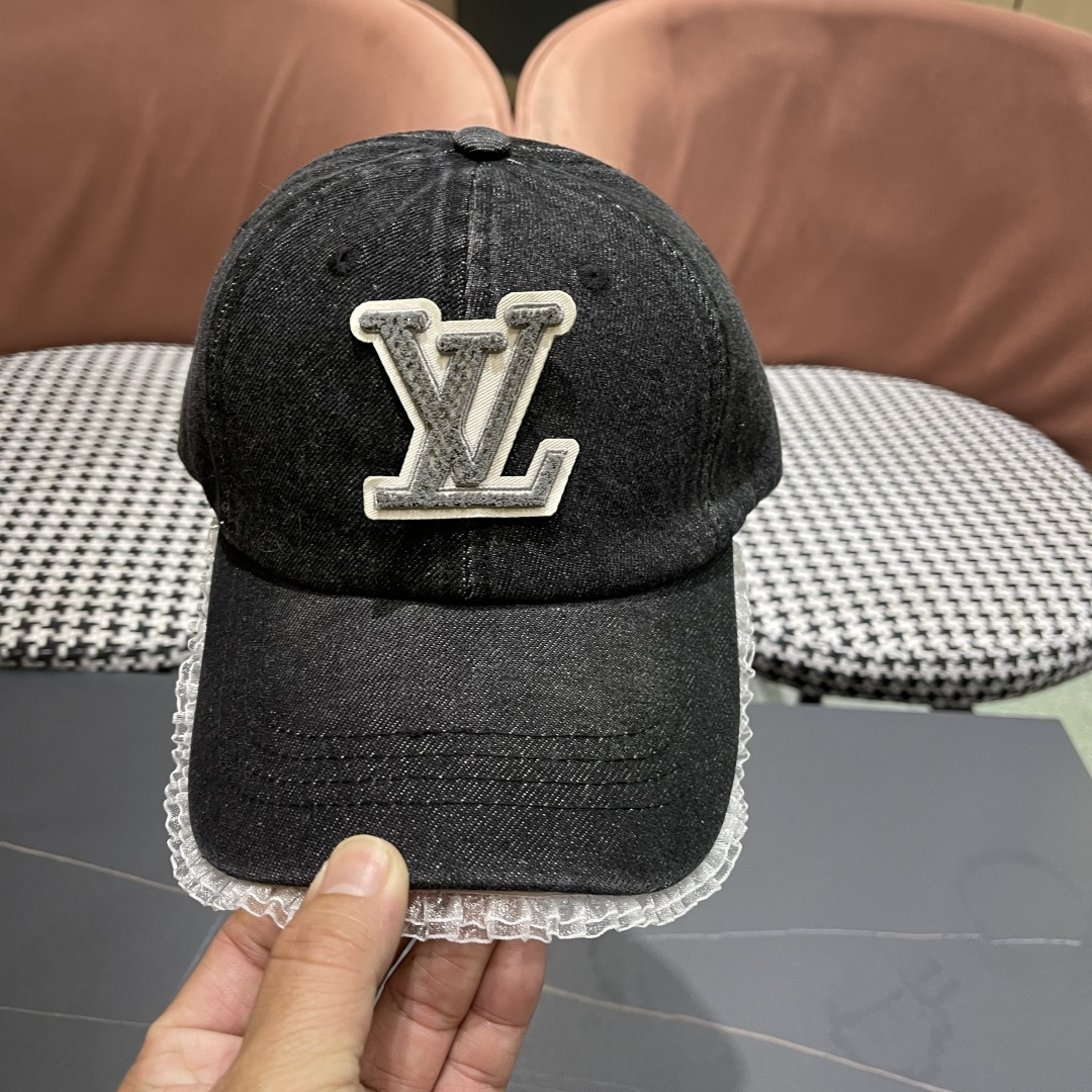  LV路易威登牛仔棒球帽🧢轻盈透气。完美版型，独家实物拍摄，男女适用