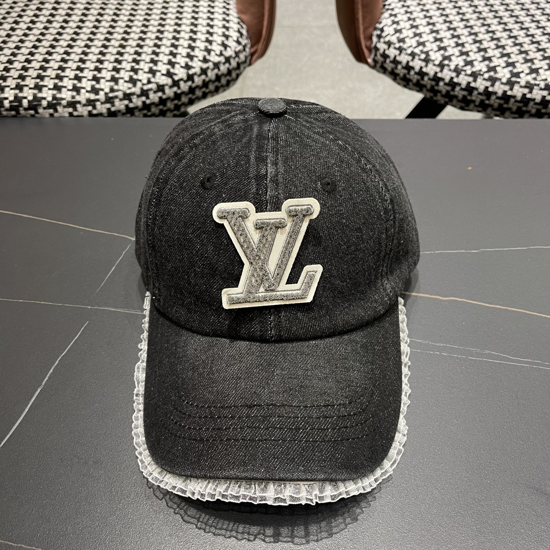  LV路易威登牛仔棒球帽🧢轻盈透气。完美版型，独家实物拍摄，男女适用