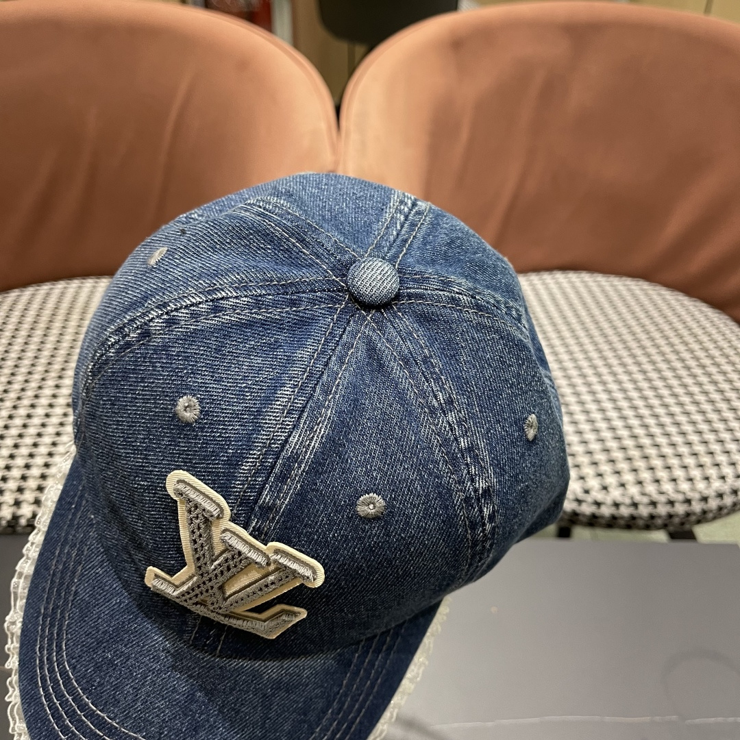  LV路易威登牛仔棒球帽🧢轻盈透气。完美版型，独家实物拍摄，男女适用