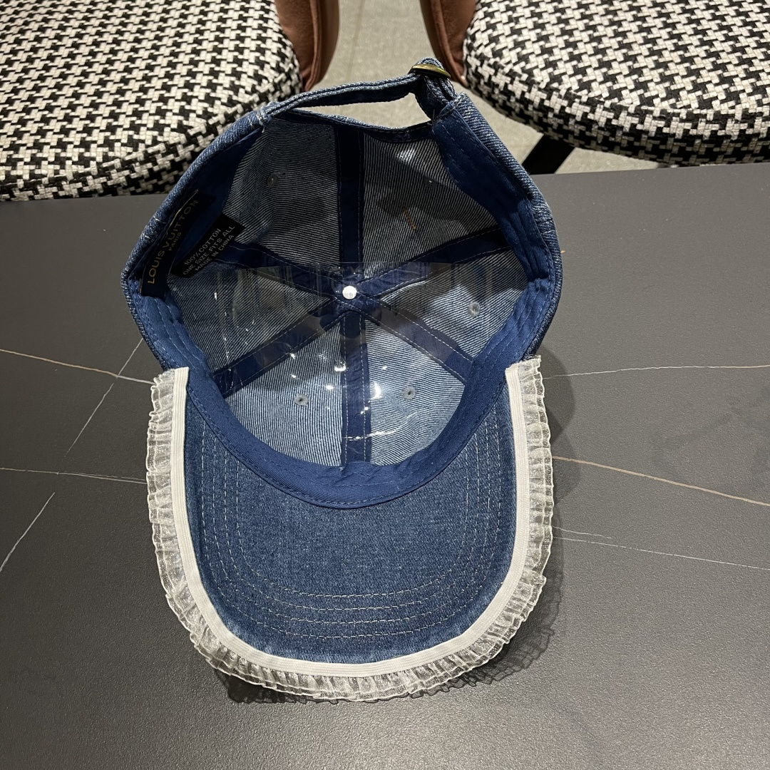  LV路易威登牛仔棒球帽🧢轻盈透气。完美版型，独家实物拍摄，男女适用