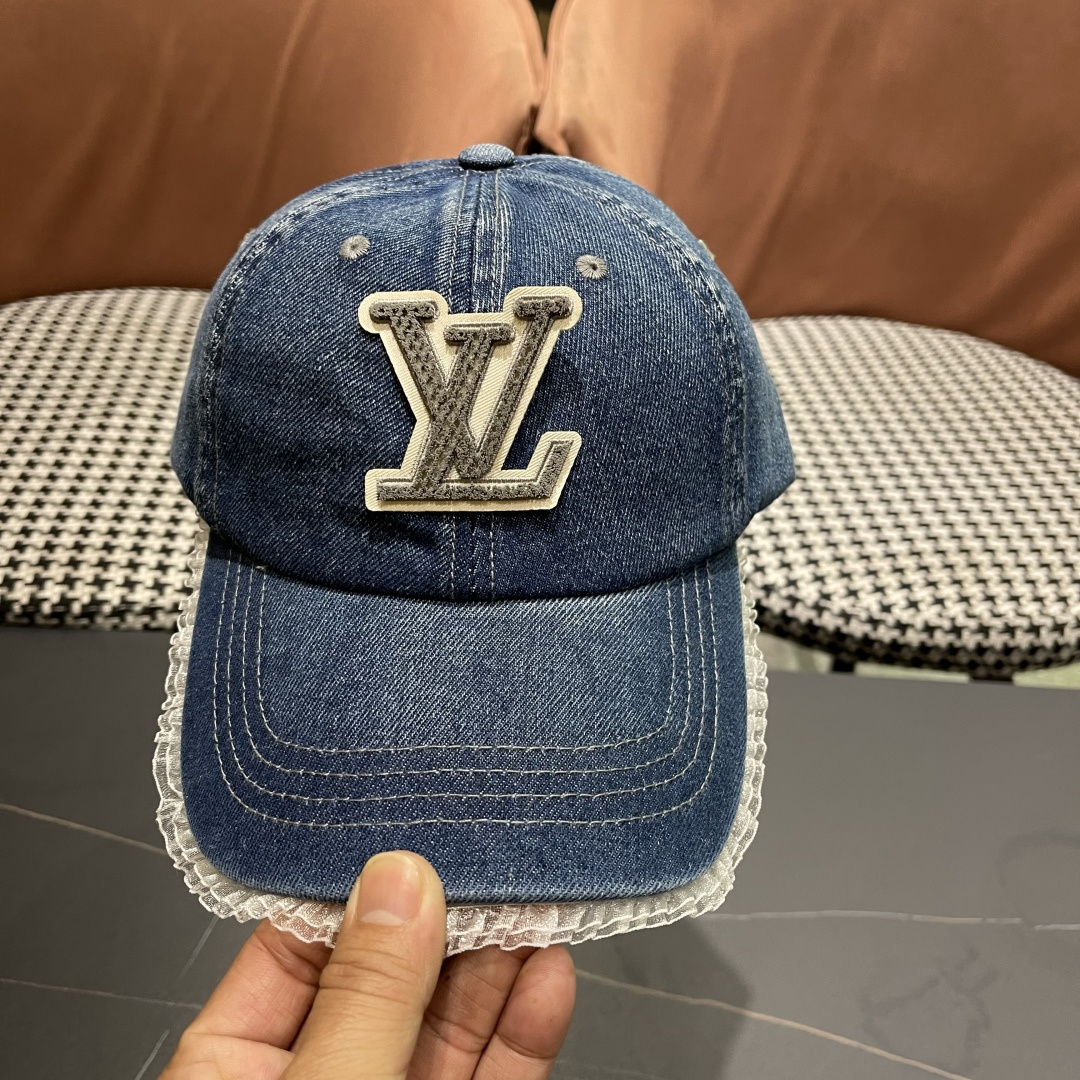  LV路易威登牛仔棒球帽🧢轻盈透气。完美版型，独家实物拍摄，男女适用