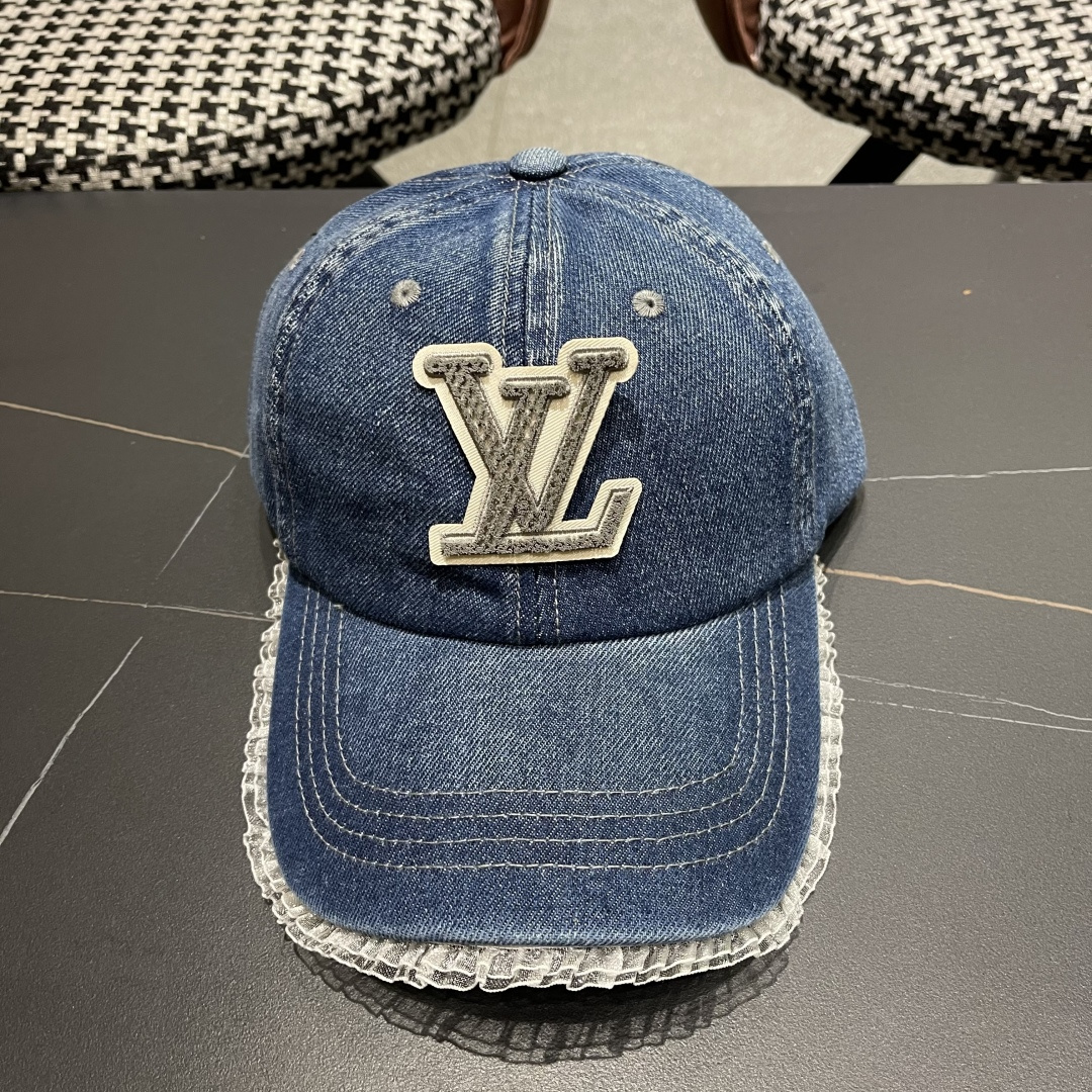  LV路易威登牛仔棒球帽🧢轻盈透气。完美版型，独家实物拍摄，男女适用