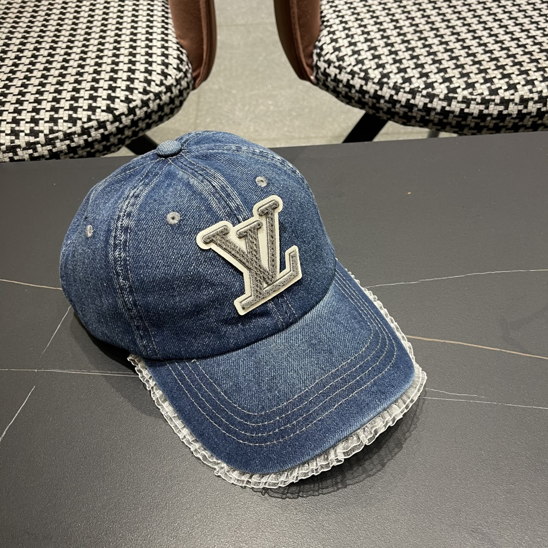  LV路易威登牛仔棒球帽🧢轻盈透气。完美版型，独家实物拍摄，男女适用