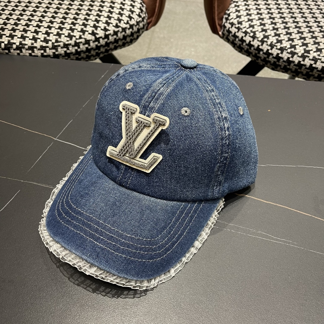  LV路易威登牛仔棒球帽🧢轻盈透气。完美版型，独家实物拍摄，男女适用
