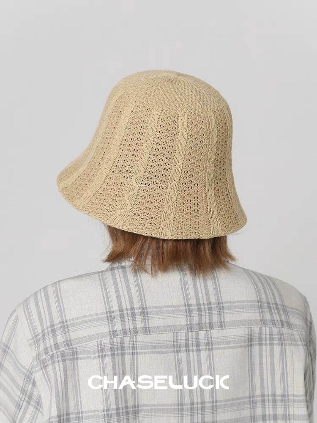  Chanel香奈儿春夏新款镂空透气渔夫帽定型小桶帽