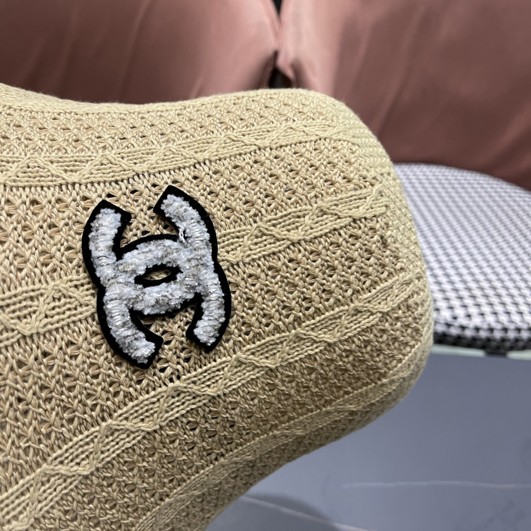  Chanel香奈儿春夏新款镂空透气渔夫帽定型小桶帽