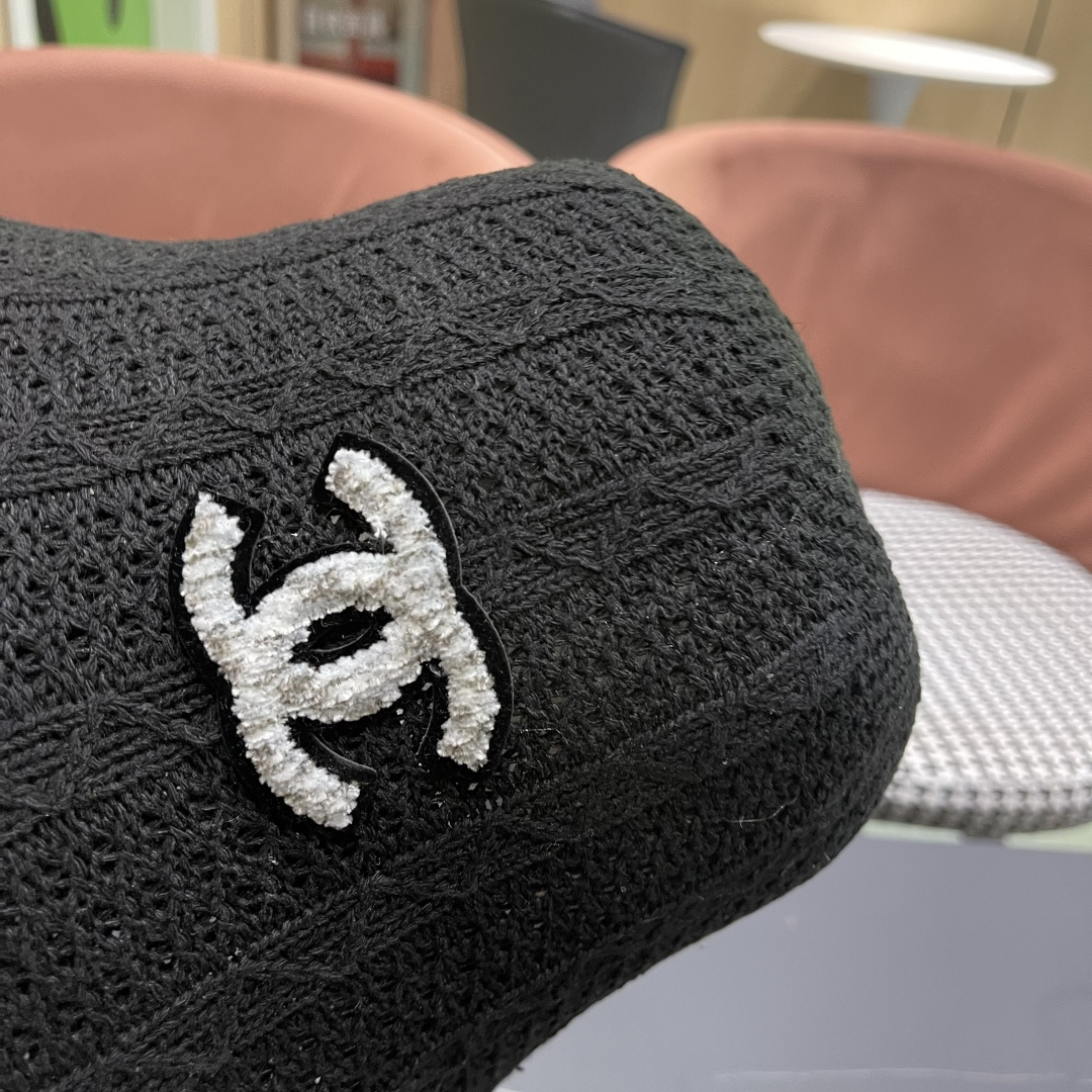  Chanel香奈儿春夏新款镂空透气渔夫帽定型小桶帽