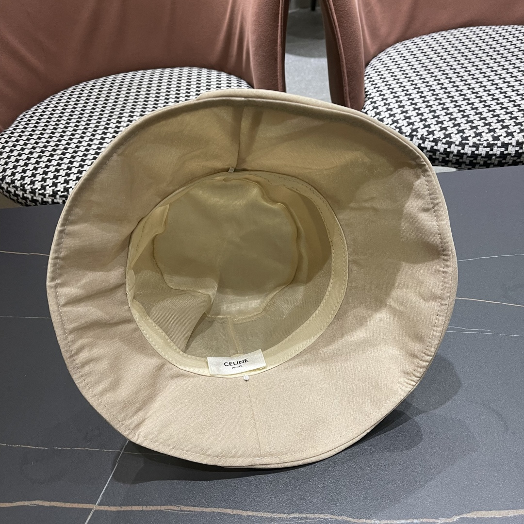  【CELINE赛琳】2025新款韩版蝴蝶结百搭显脸小防晒渔夫帽，出街必备