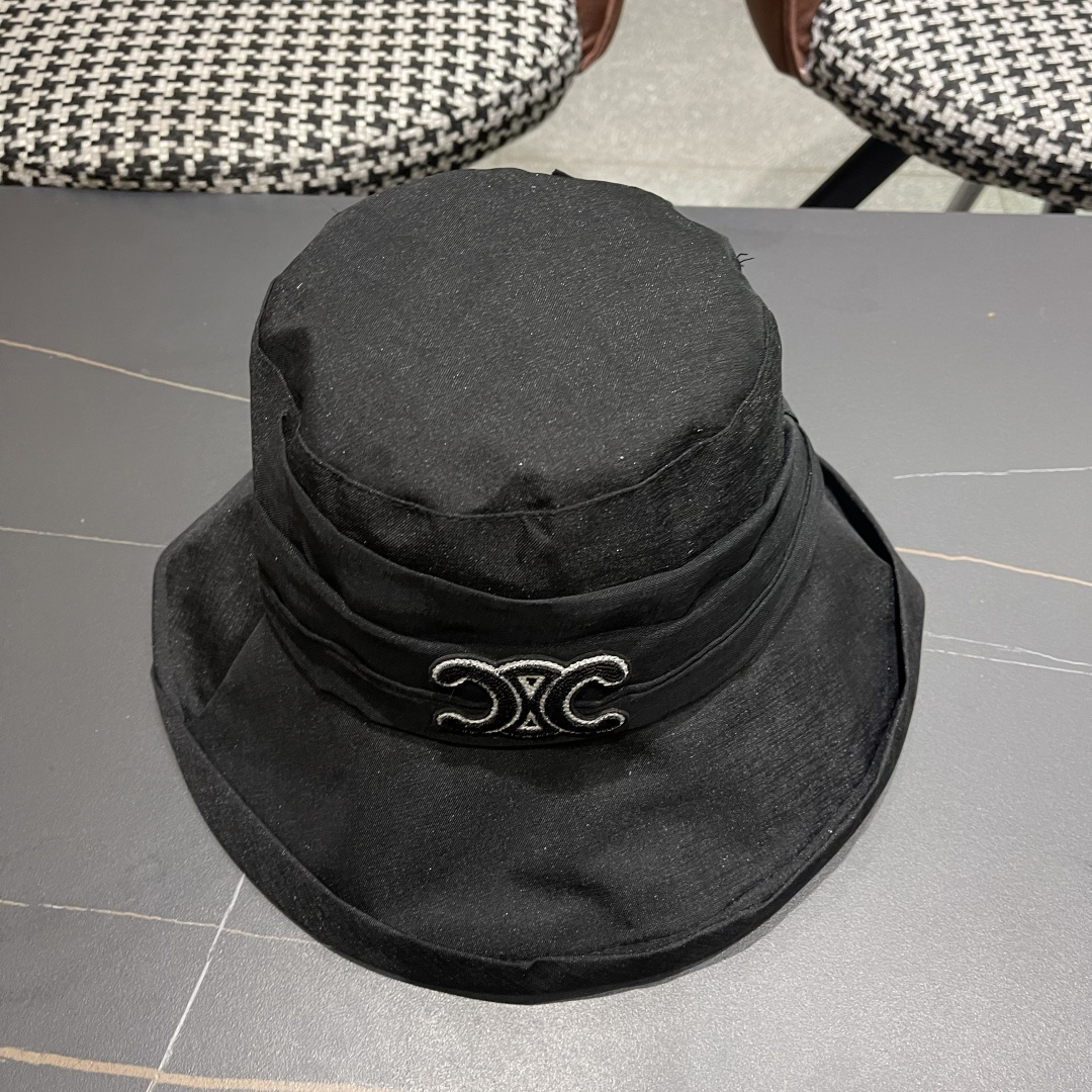  【CELINE赛琳】2025新款韩版蝴蝶结百搭显脸小防晒渔夫帽，出街必备