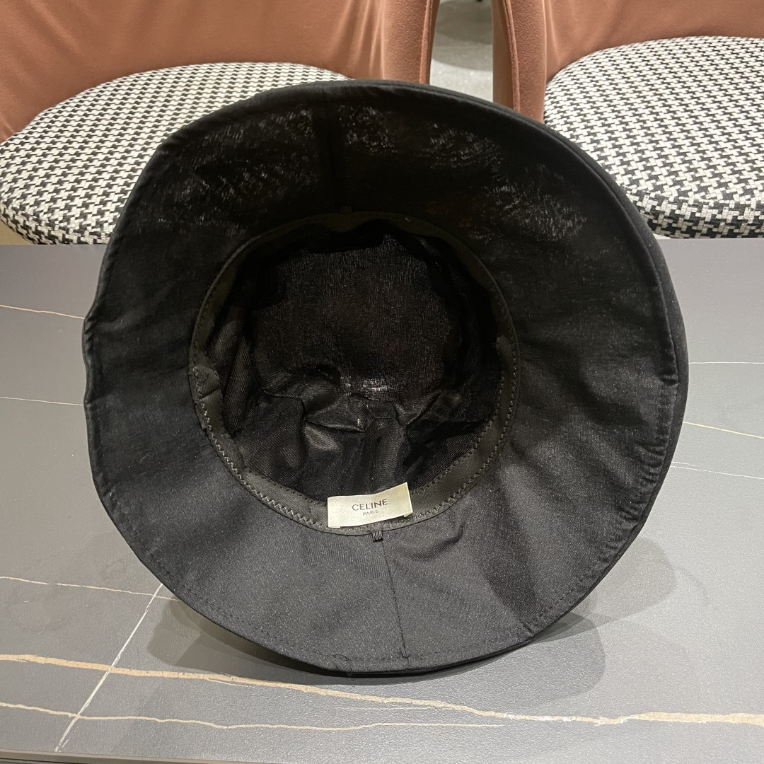  【CELINE赛琳】2025新款韩版蝴蝶结百搭显脸小防晒渔夫帽，出街必备