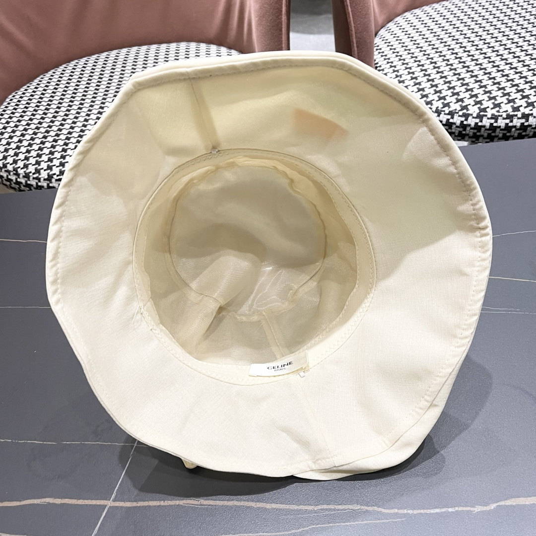  【CELINE赛琳】2025新款韩版蝴蝶结百搭显脸小防晒渔夫帽，出街必备