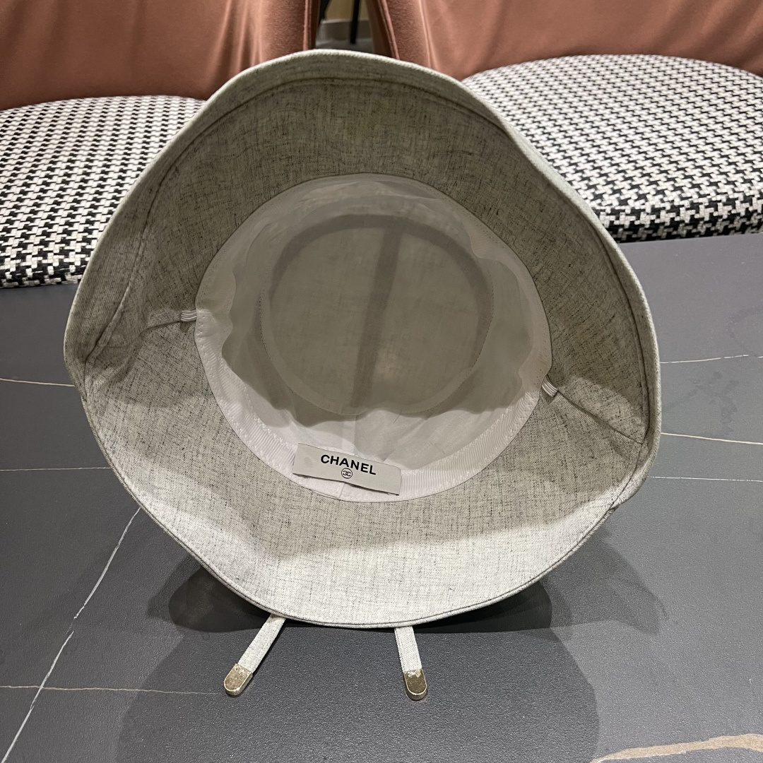  Chanel香奈儿女春夏款渔夫帽子户外登山防晒露营徒步卷边辣妹盆帽