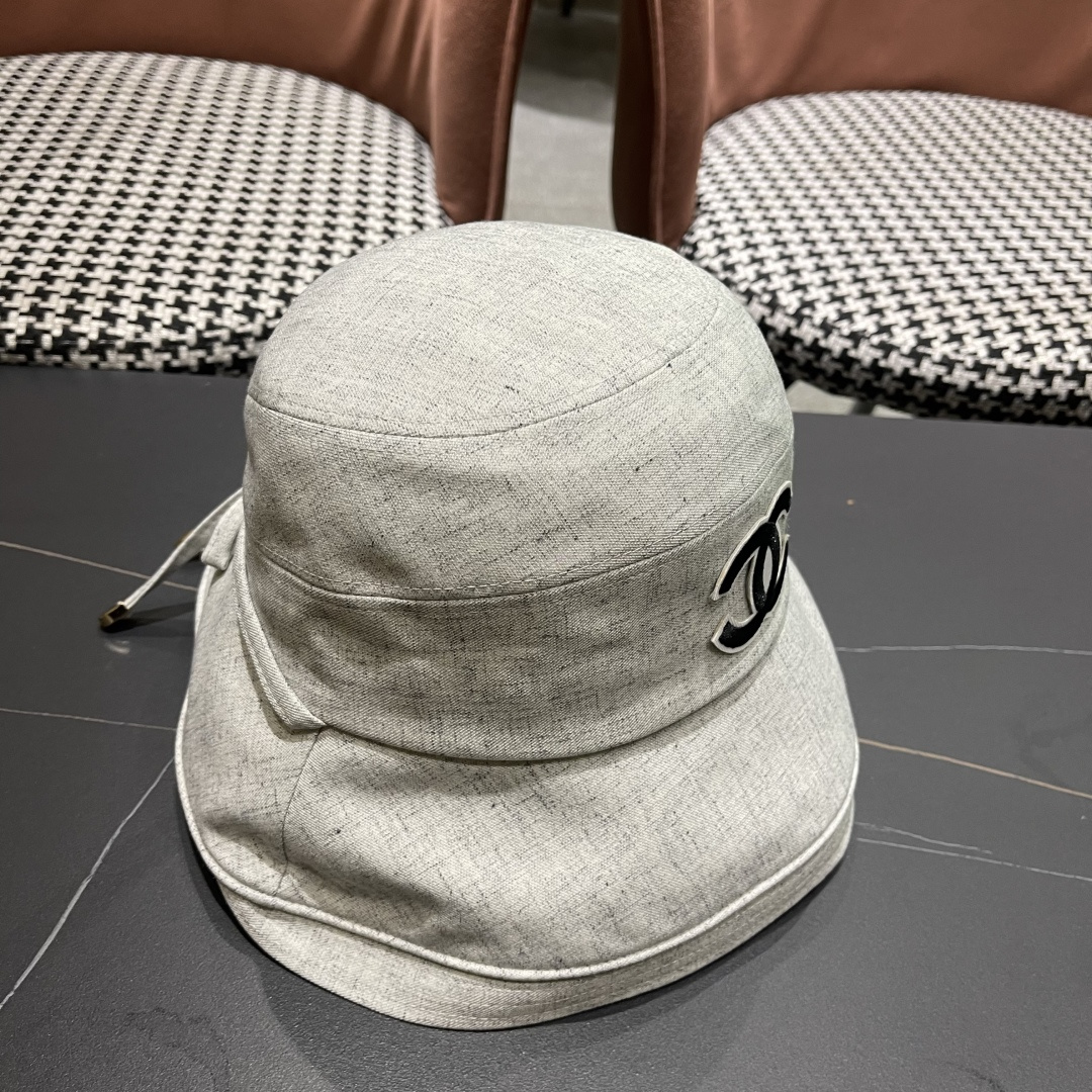  Chanel香奈儿女春夏款渔夫帽子户外登山防晒露营徒步卷边辣妹盆帽