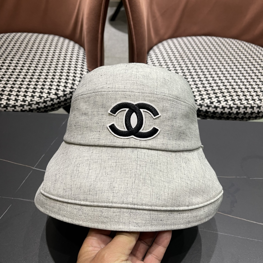  Chanel香奈儿女春夏款渔夫帽子户外登山防晒露营徒步卷边辣妹盆帽
