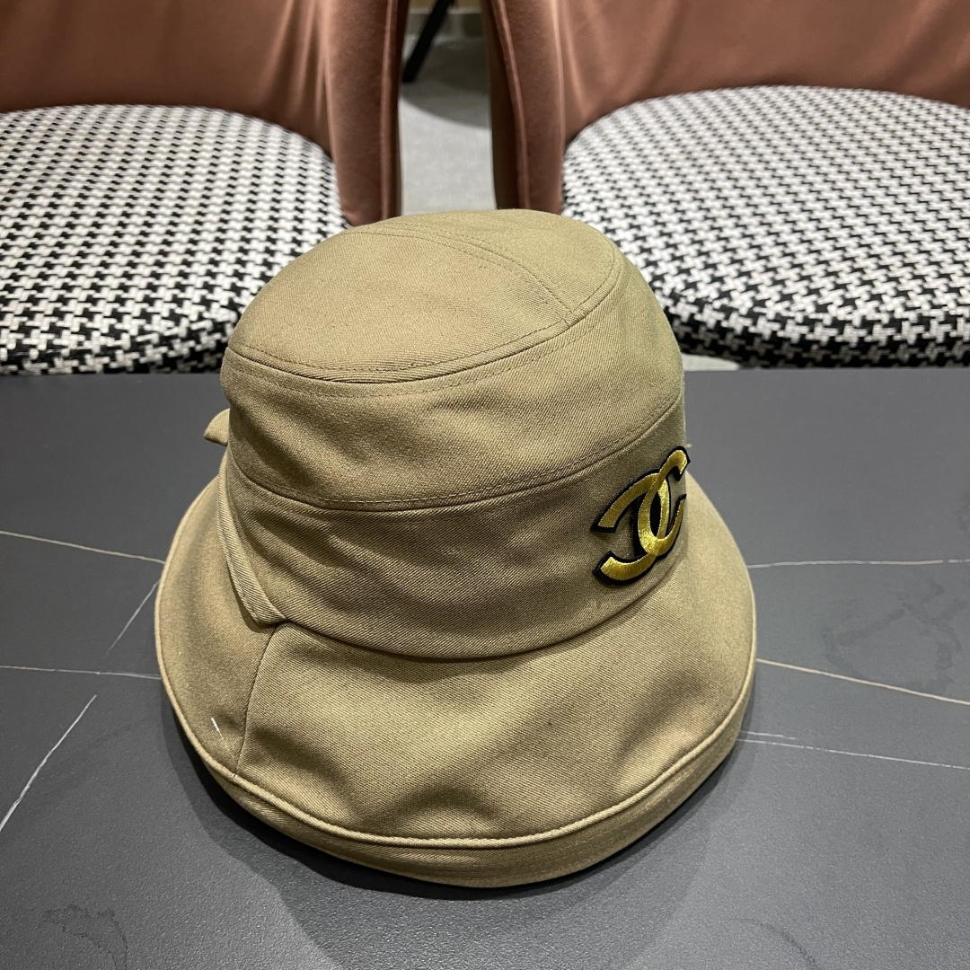  Chanel香奈儿女春夏款渔夫帽子户外登山防晒露营徒步卷边辣妹盆帽