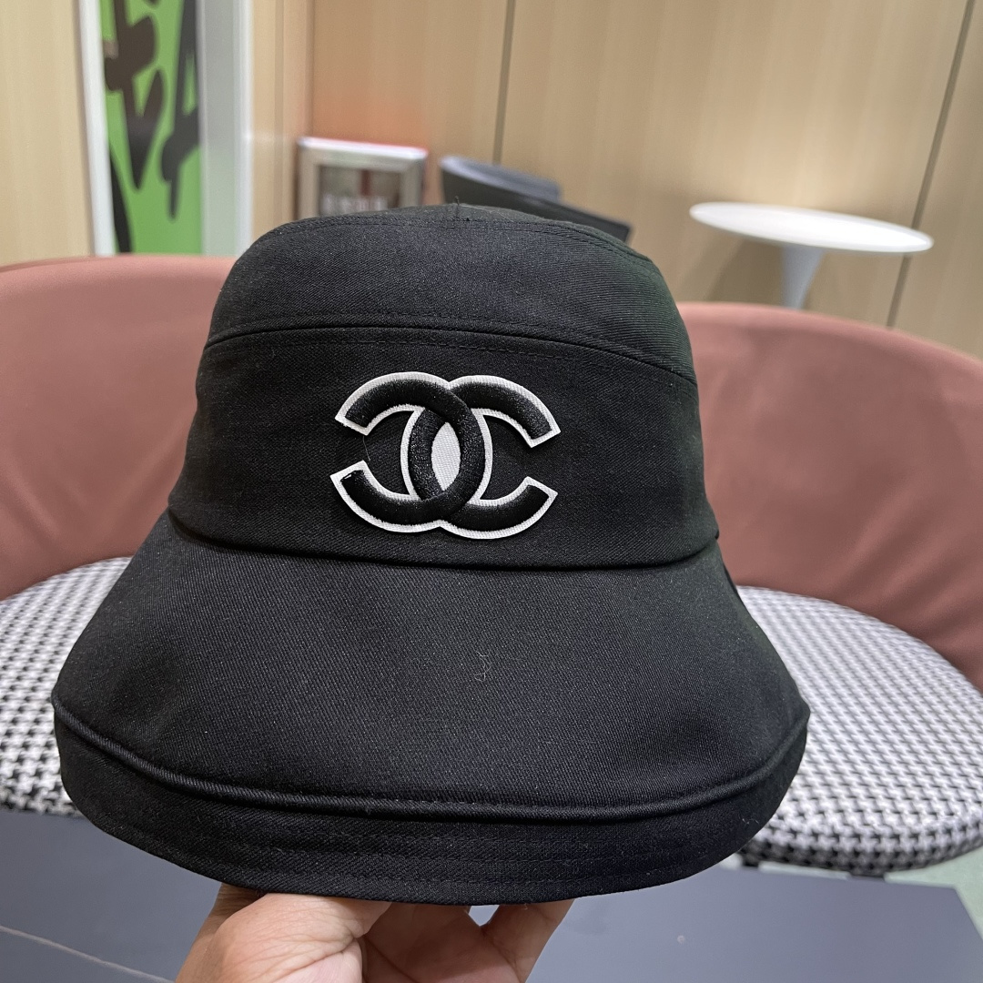  Chanel香奈儿女春夏款渔夫帽子户外登山防晒露营徒步卷边辣妹盆帽