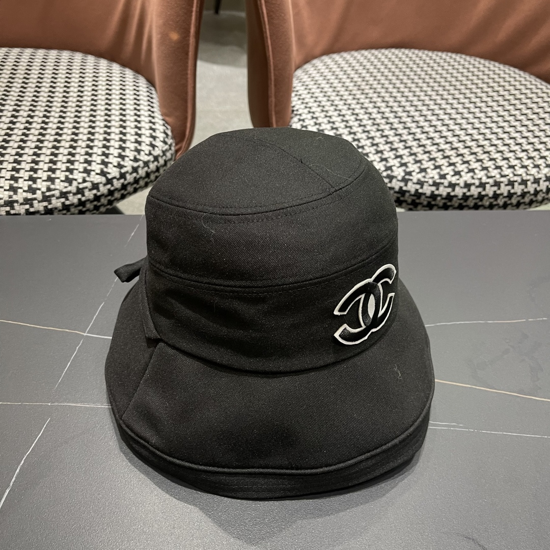  Chanel香奈儿女春夏款渔夫帽子户外登山防晒露营徒步卷边辣妹盆帽
