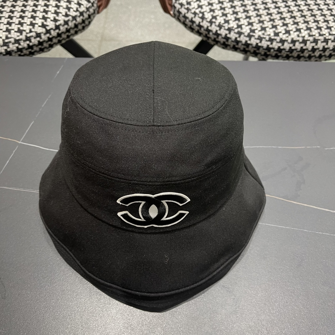  Chanel香奈儿女春夏款渔夫帽子户外登山防晒露营徒步卷边辣妹盆帽