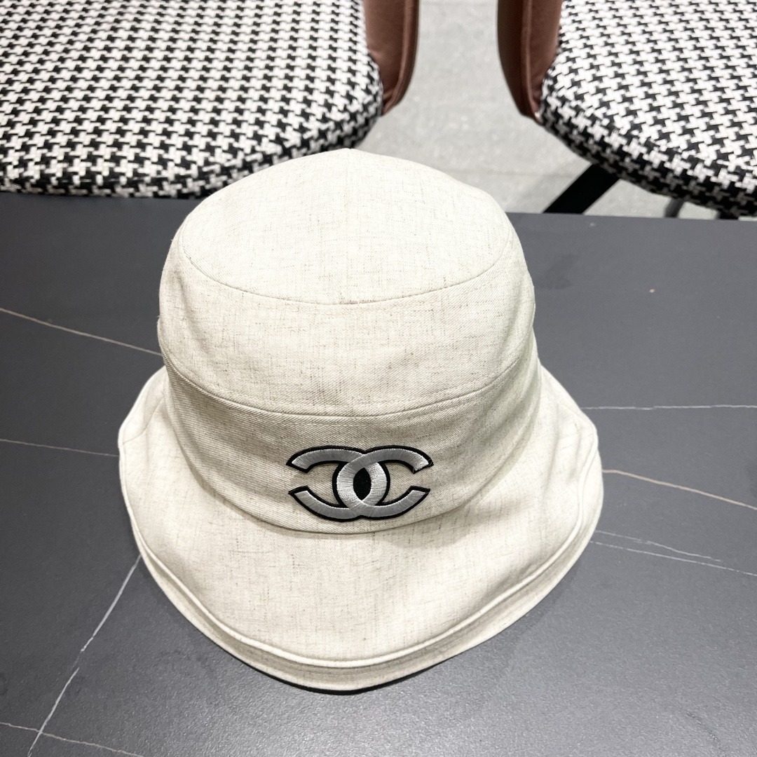  Chanel香奈儿女春夏款渔夫帽子户外登山防晒露营徒步卷边辣妹盆帽