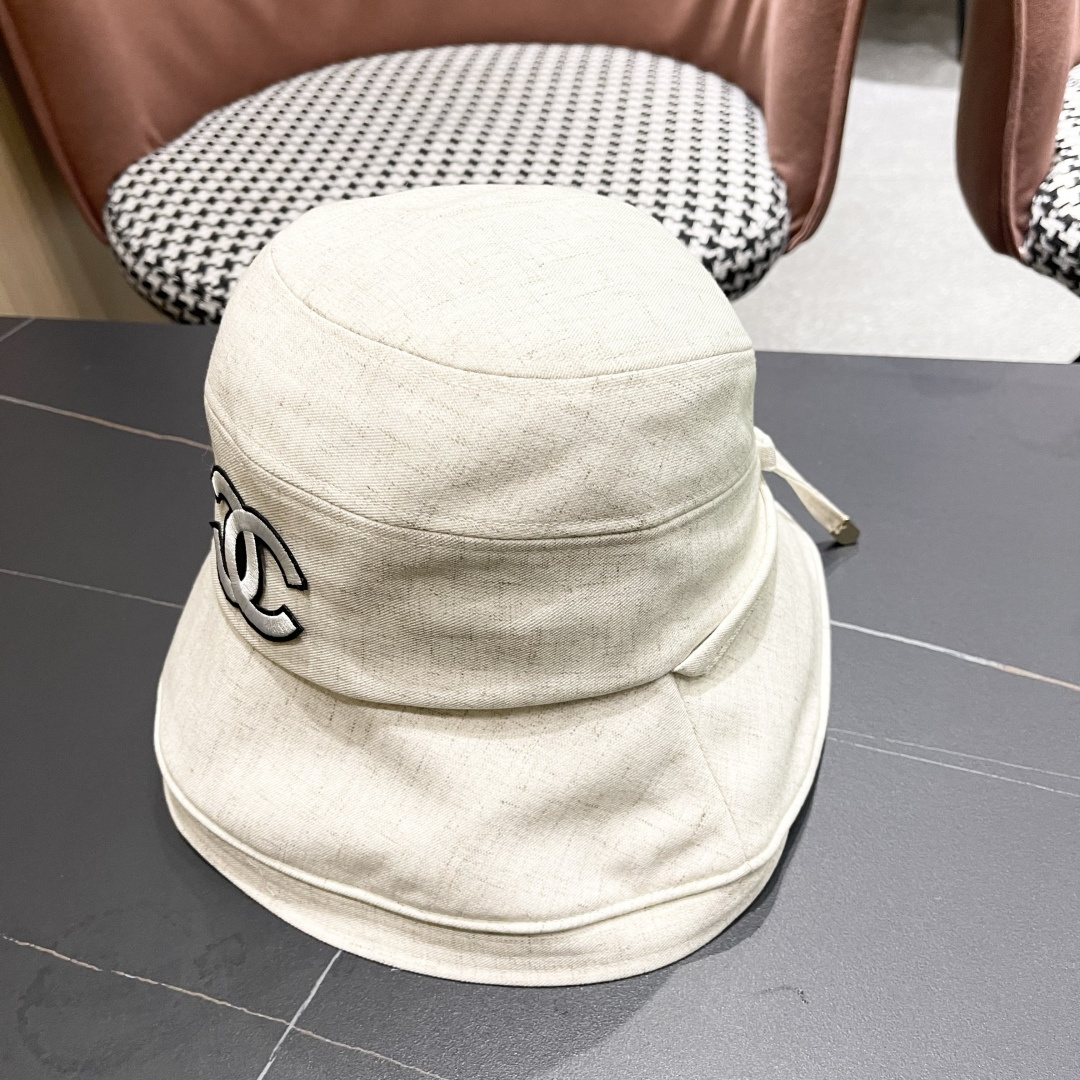  Chanel香奈儿女春夏款渔夫帽子户外登山防晒露营徒步卷边辣妹盆帽