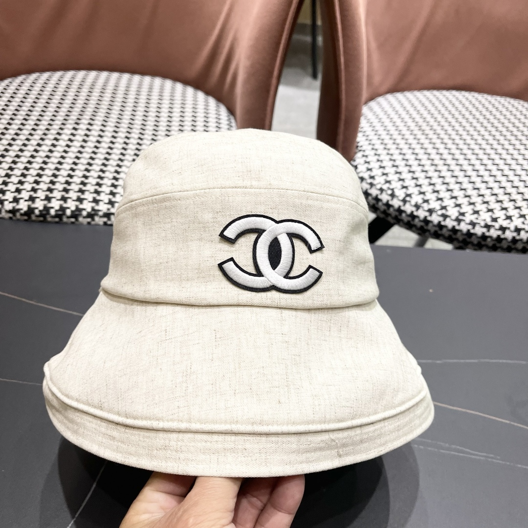  Chanel香奈儿女春夏款渔夫帽子户外登山防晒露营徒步卷边辣妹盆帽