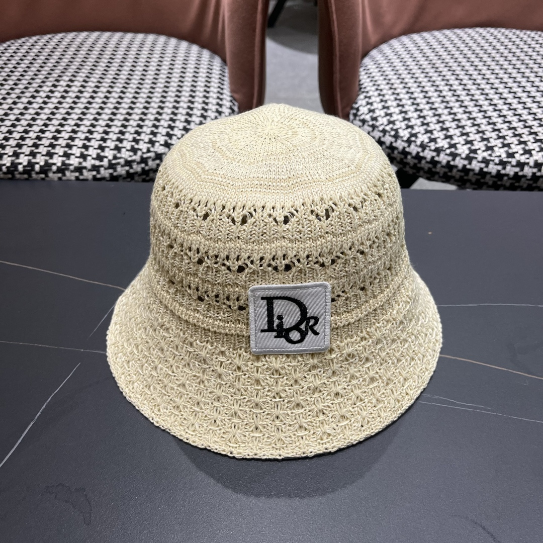 NO:225338,DIOR Dior hollow knitted breathable bucket hat for women autumn temperament versatile face small fisherman basin hat hat straw hat fisherman baseball hat knit hat, hat, dior, dior, espadrilles, hats19860909DIOR迪奥镂空针织透气水桶帽子女秋季气质百搭显脸小渔夫盆帽帽子草帽渔夫帽棒球帽针织帽,帽子,dior,dior,espadrilles,hats,hat