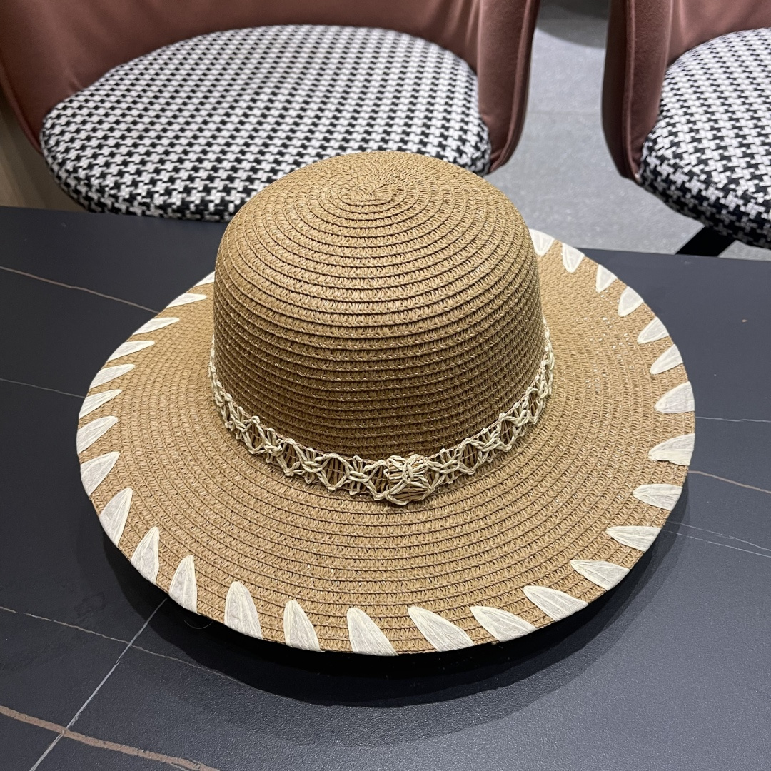  PRADA普拉达 2025新款大沿礼帽盆帽草帽，出街必备超好搭配，