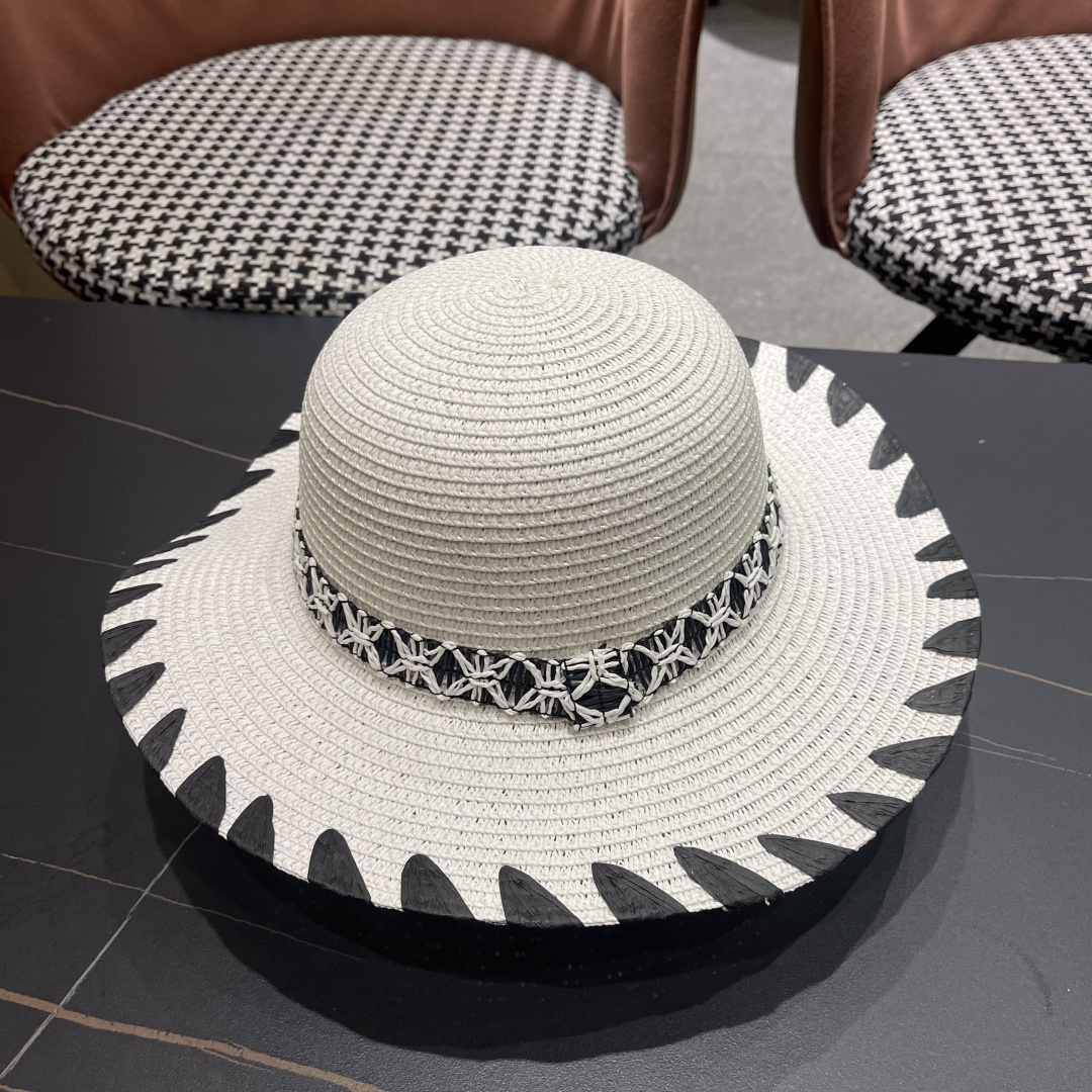  PRADA普拉达 2025新款大沿礼帽盆帽草帽，出街必备超好搭配，