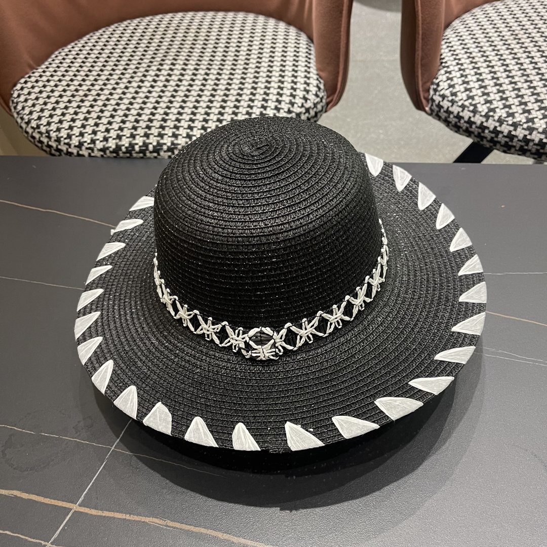  PRADA普拉达 2025新款大沿礼帽盆帽草帽，出街必备超好搭配，