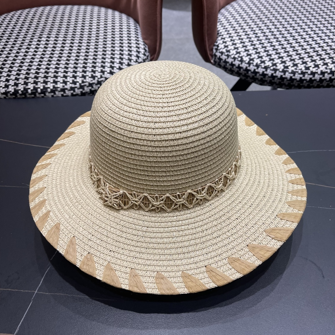  PRADA普拉达 2025新款大沿礼帽盆帽草帽，出街必备超好搭配，