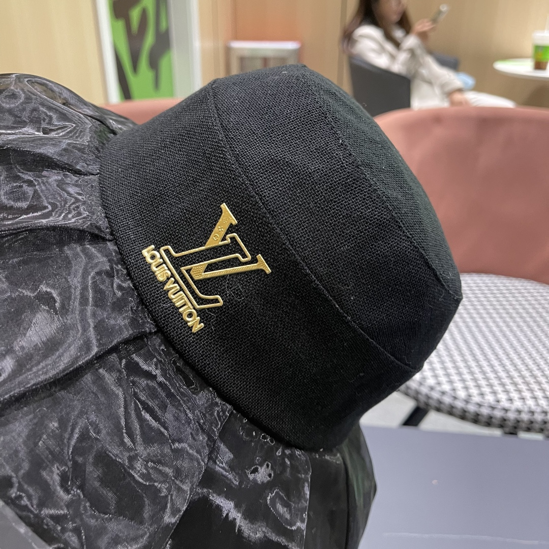  【LV路易威登】2025夏季薄款遮阳大帽檐渔夫帽～简约大气,