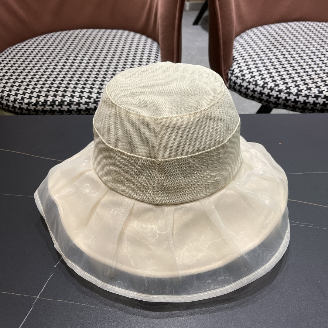  【LV路易威登】2025夏季薄款遮阳大帽檐渔夫帽～简约大气,