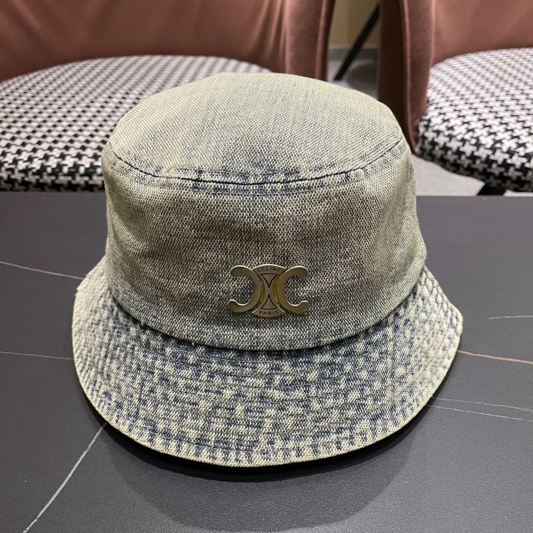 NO:346634,Celine CELINE 2025 new denim fisherman hat, the best quality, casual and generous, simple and fashionable, hat, straw hat, fisherman hat, baseball hat, hat, celine, celine, espadrilles, hats赛琳CELINE2025新款牛仔渔夫帽,最好品质的,休闲大方,简约时尚,帽子草帽渔夫帽棒球帽,帽子,celine,celine,espadrilles,hats,hat